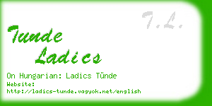 tunde ladics business card